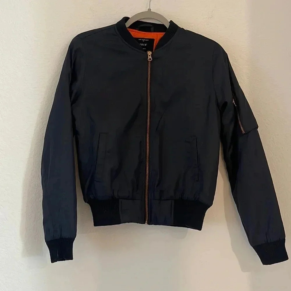 IRIS | Navy Bomber Jacket | Sz S